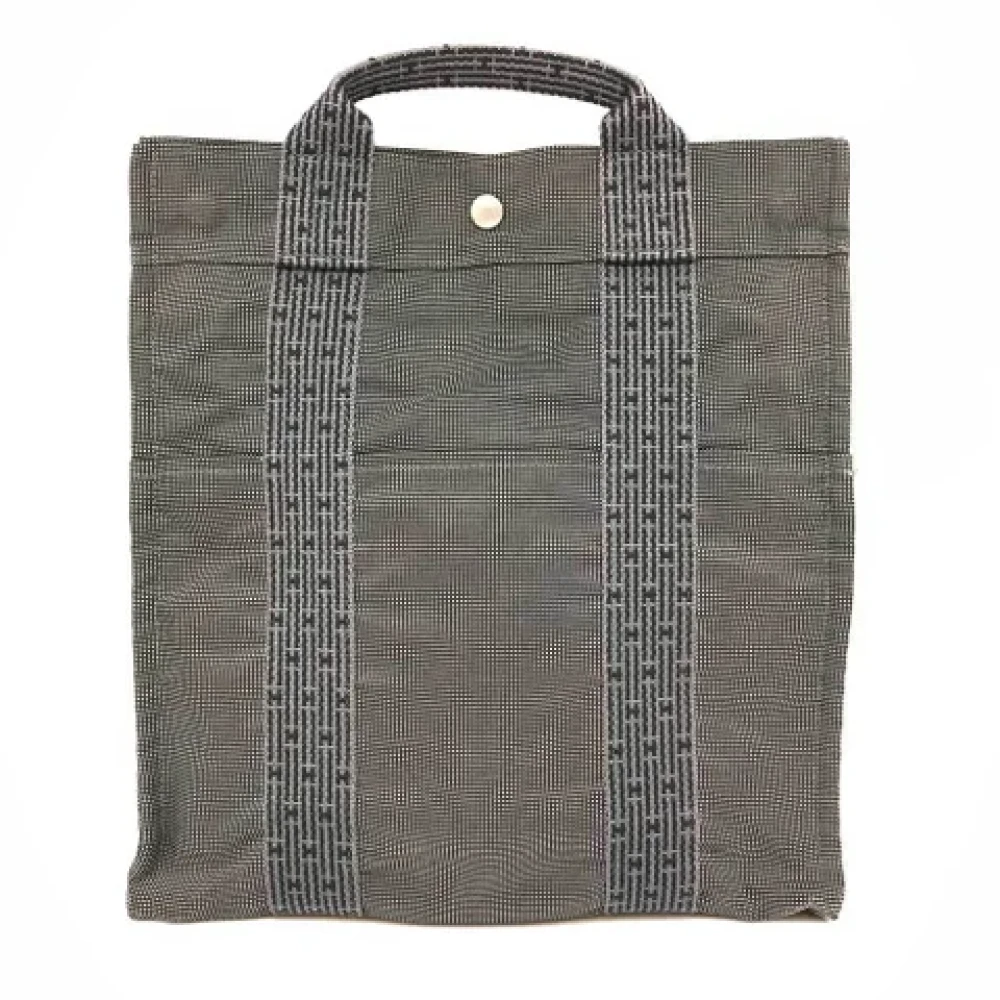 Hermès Vintage Pre-owned Canvas backpacks Gray Dames