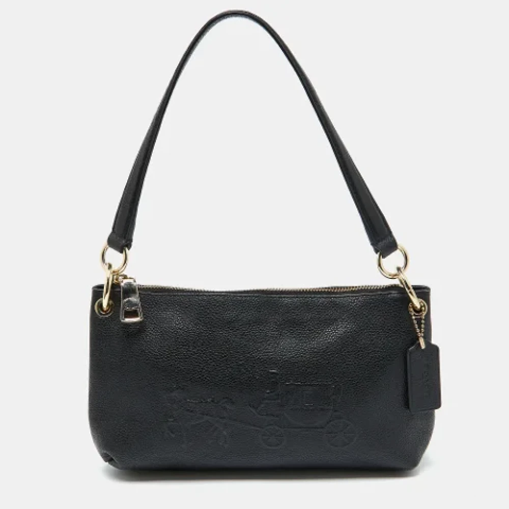 Coach Pre-owned Leather handbags Black Dames