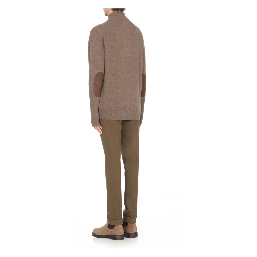 Barbour Bruine wollen trui met hoge hals Brown Heren