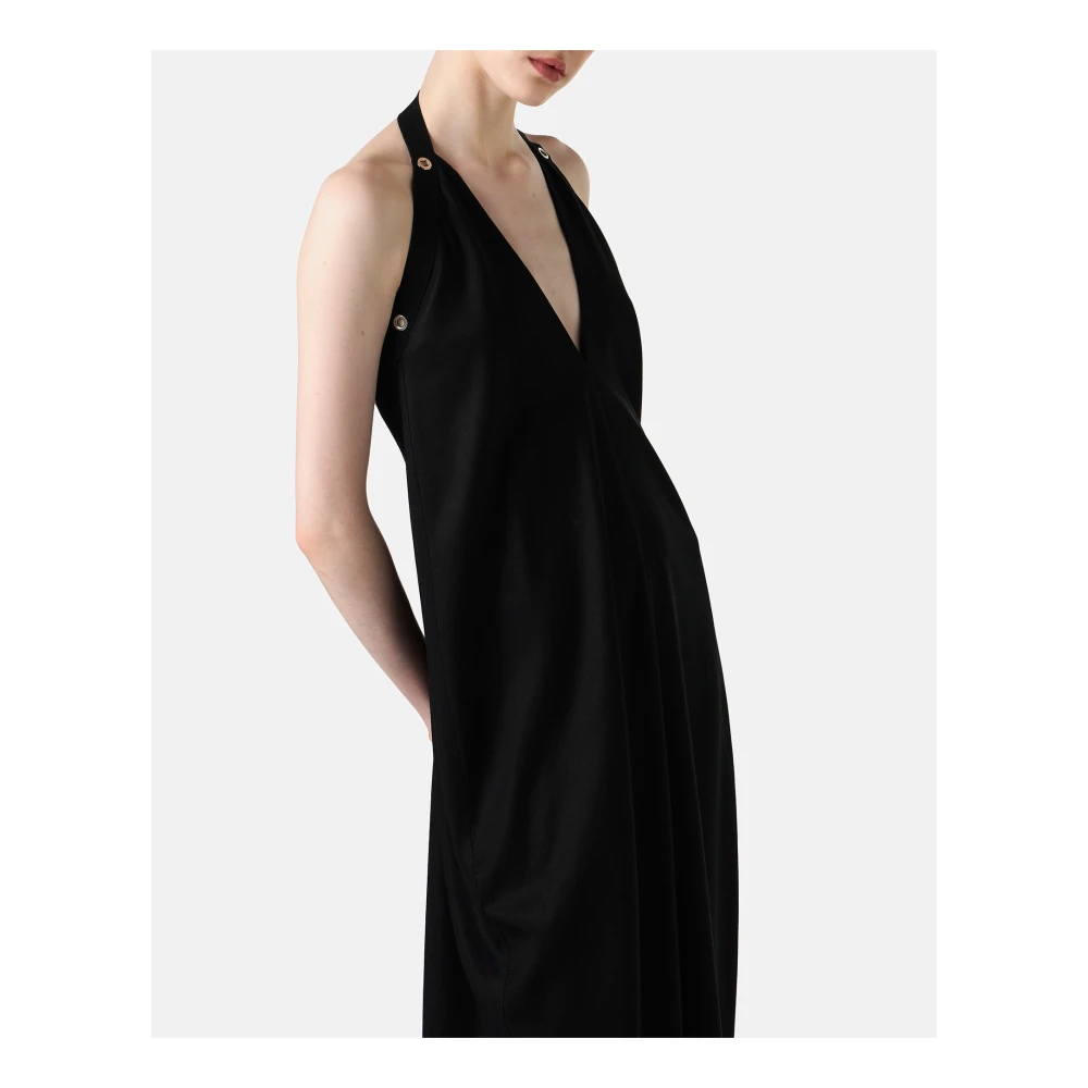 Iceberg Zwarte jurk in een volumineuze nieuwe pasvorm met Tencel-stof Black Dames