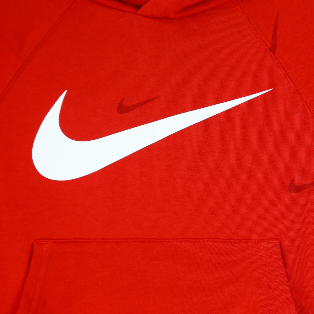 Nike Jongens Lichtgewicht Hoodie Fleece Pullover Red Heren
