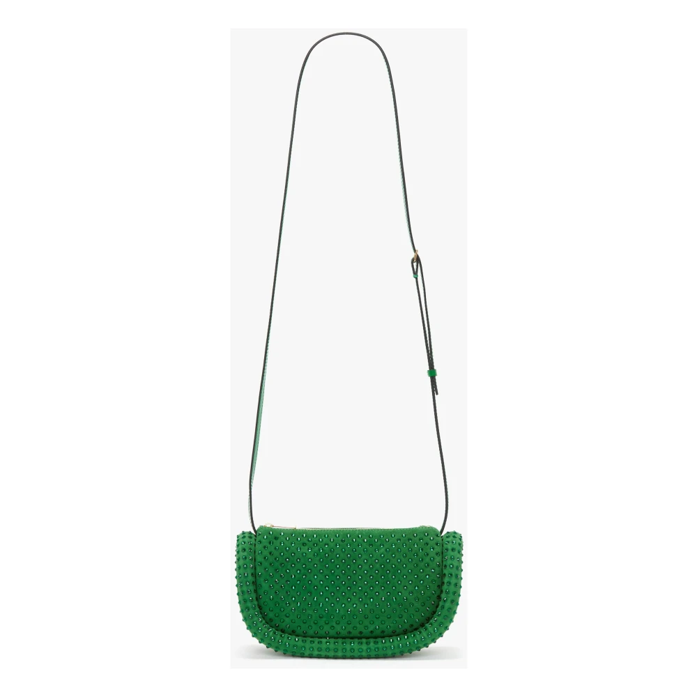 JW Anderson Kristal Leren Schoudertas Green Dames