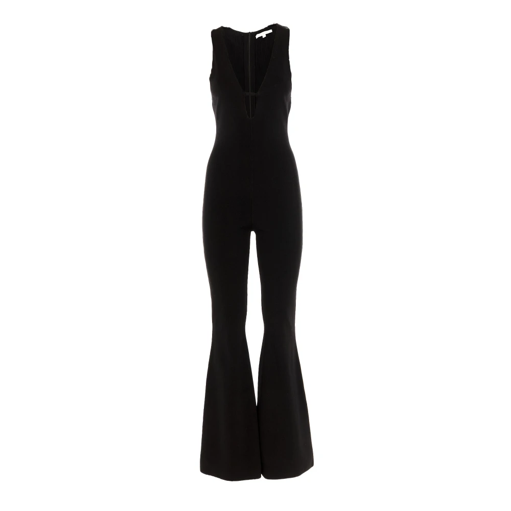 PATRIZIA PEPE Mouwloze jumpsuit voor vrouwen Black Dames