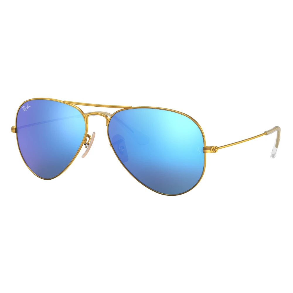 Ray-Ban Aviator Flash Lenses Sonnenbrillen Gold Fassung Blau Glas 58-14, RB3025 - Image 11