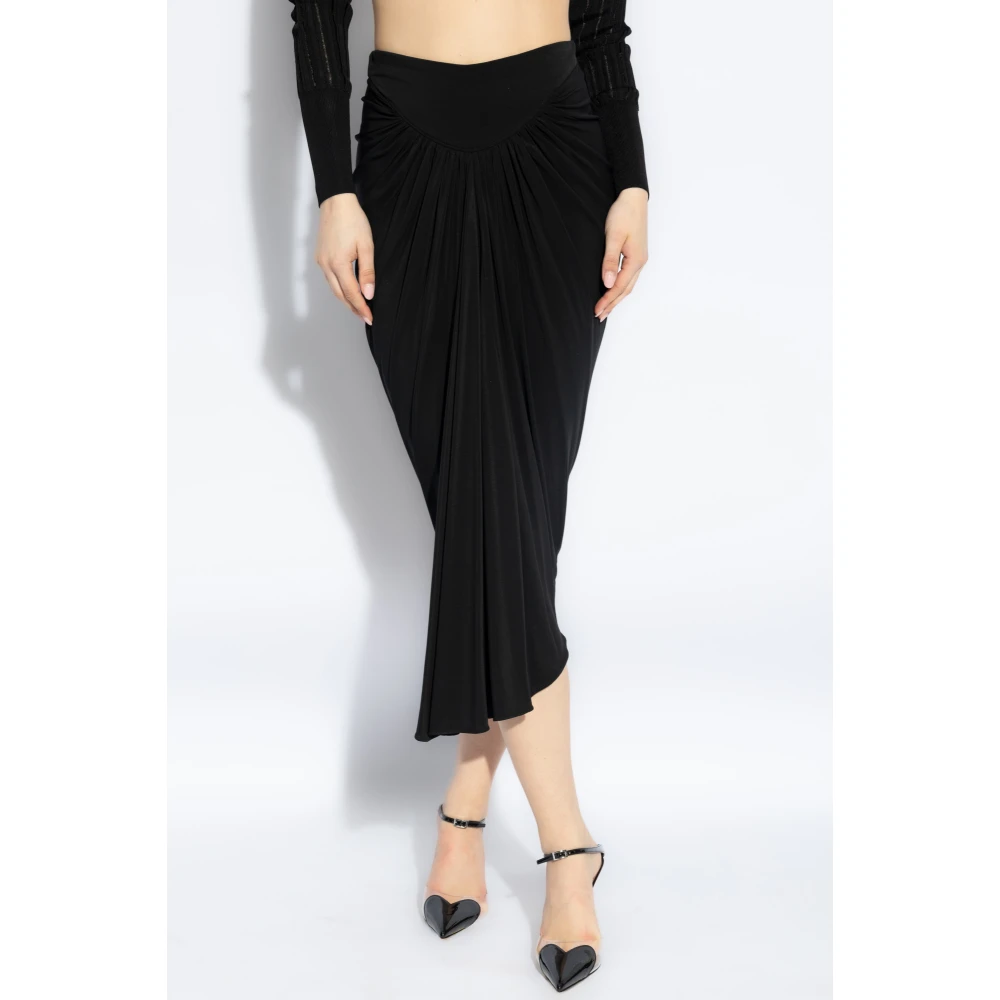 Alaïa Rok met draperie Black Dames