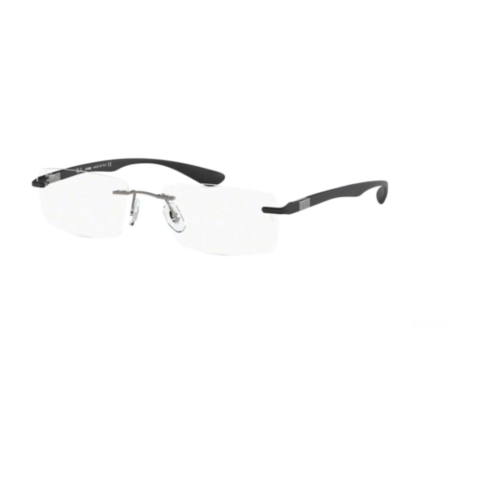 Ray-Ban Rechthoekige Brillen met Titanium Frame Gray Unisex