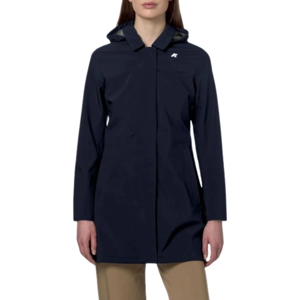 K-Way Donna Blu - Mathy Bonded Jersey - Coats - S
