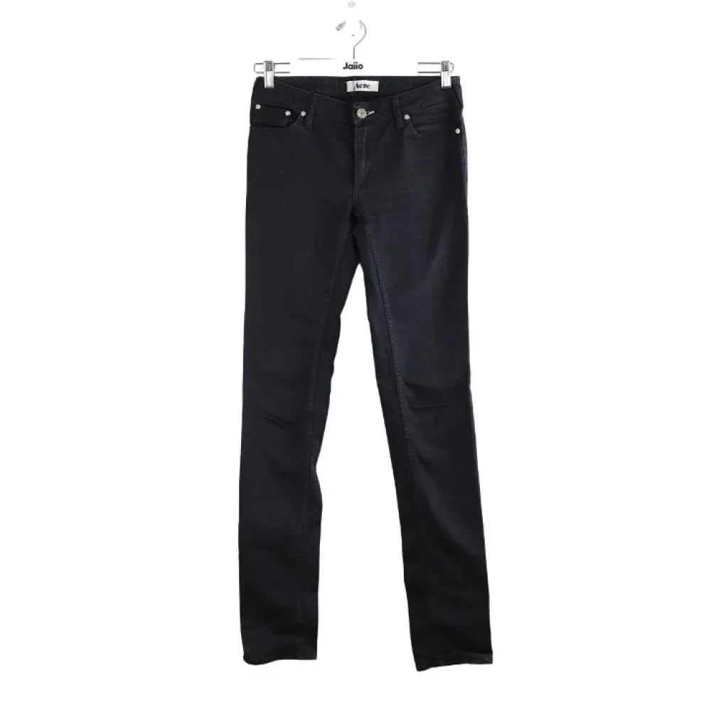 Acne Studios Pre-owned Pre-owned Bomull jeans Black, Dam