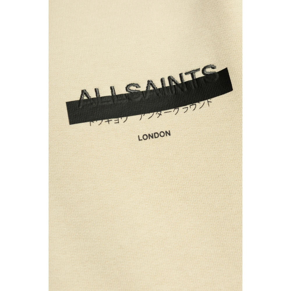 AllSaints Hoodie Beige Heren