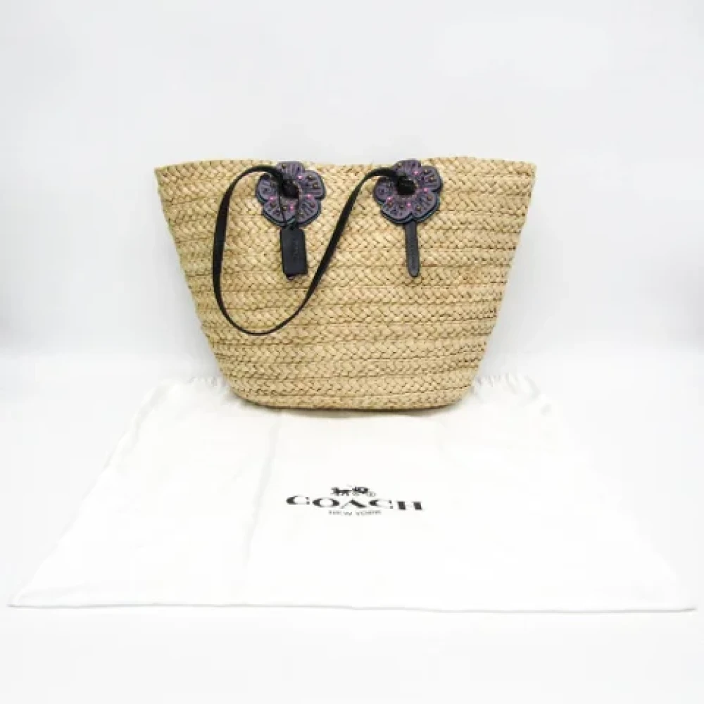 Coach Pre-owned Fabric shoulder-bags Beige Dames