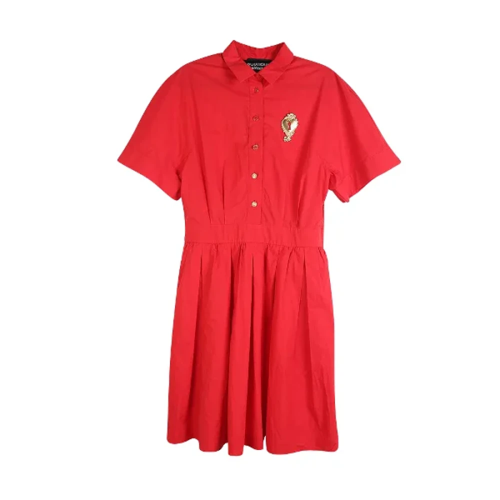 Moschino Pre-Owned Pre-owned Cotton dresses Red Dames