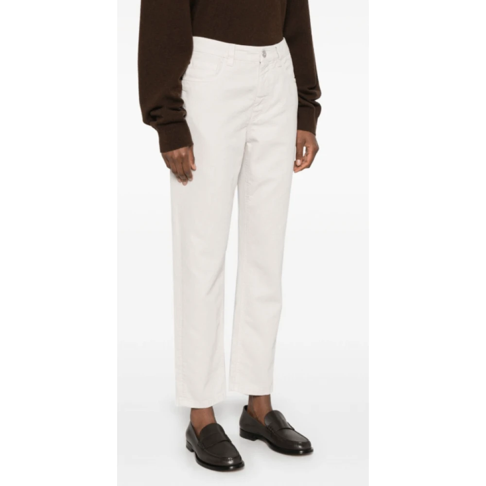 BRUNELLO CUCINELLI Ivoor Witte Denim Jeans White Dames