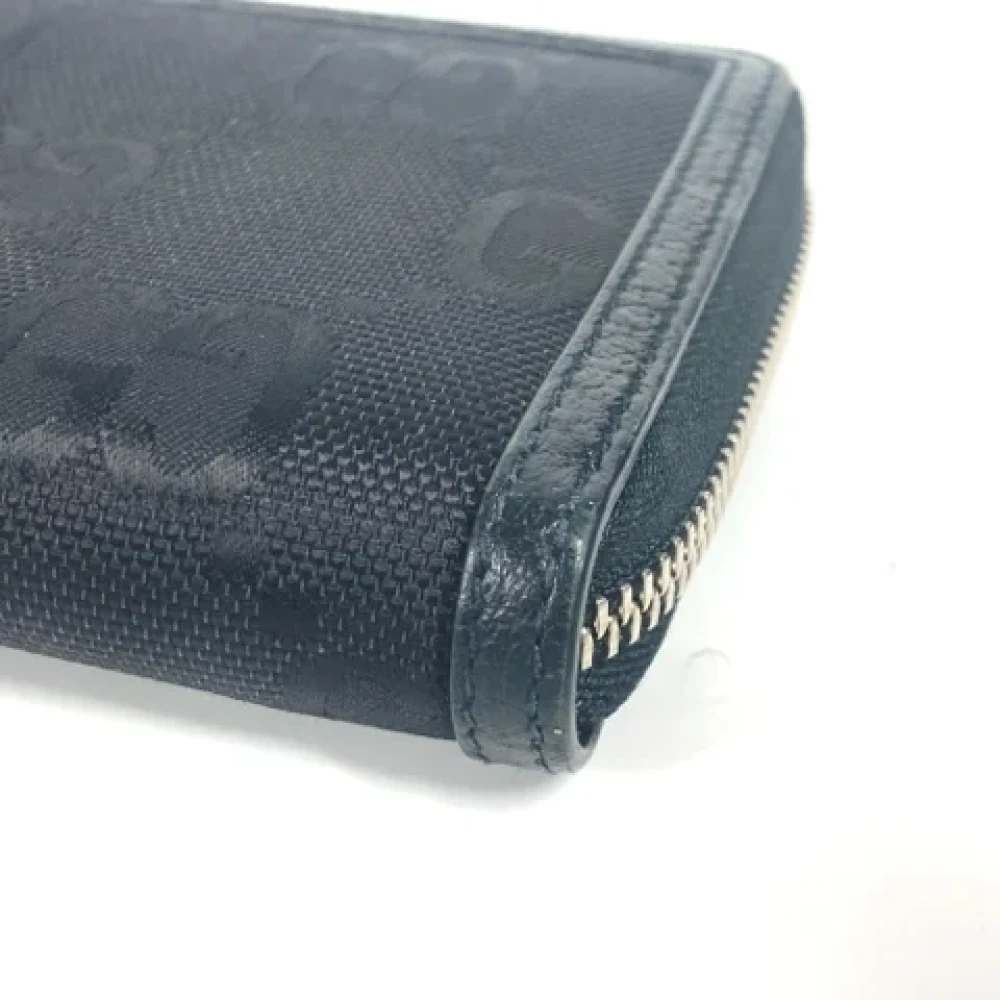 Gucci Vintage Pre-owned Canvas wallets Black Dames