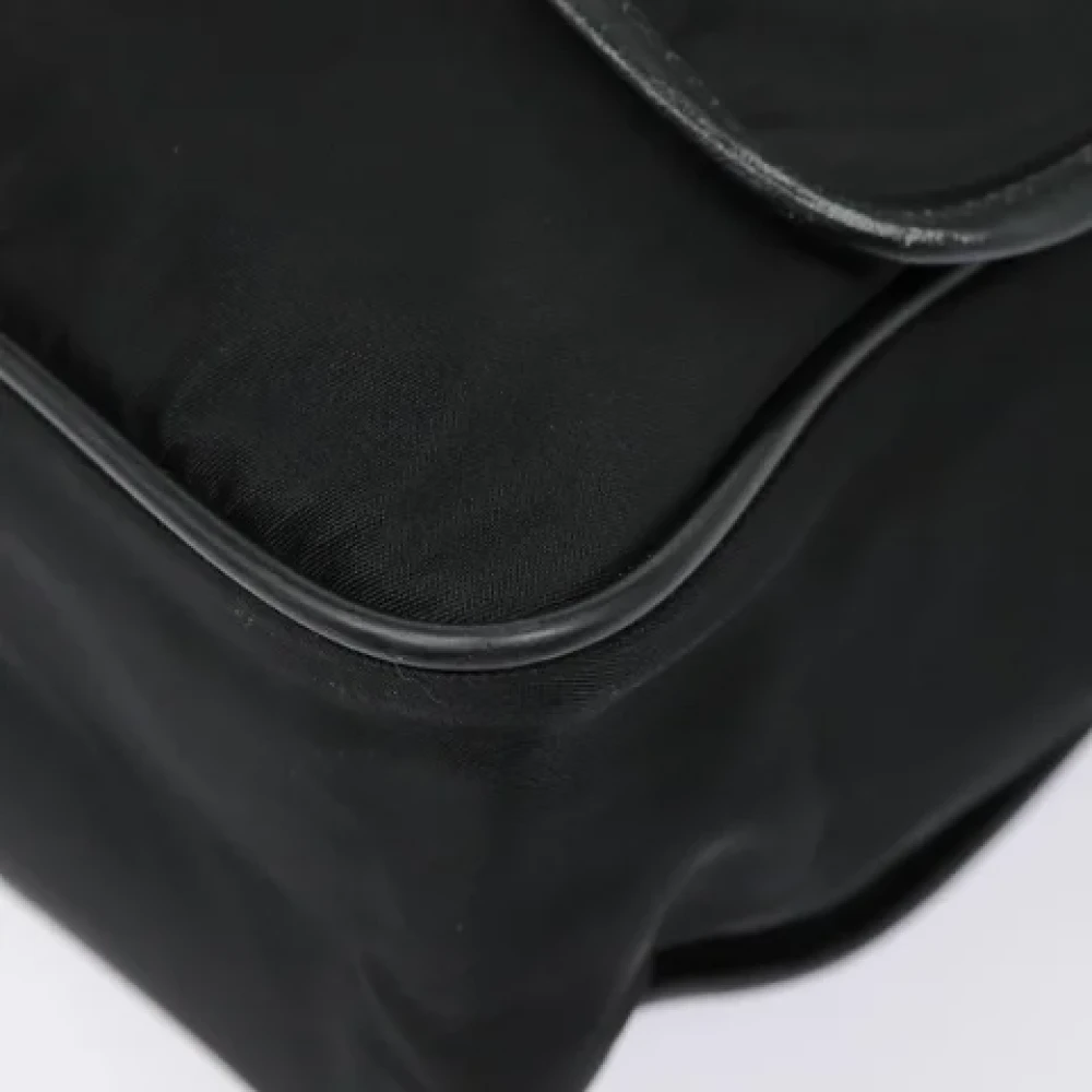 Prada Vintage Pre-owned Canvas prada-bags Black Dames