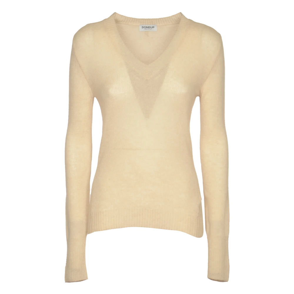 Dondup V-hals Sweaters Beige Dames