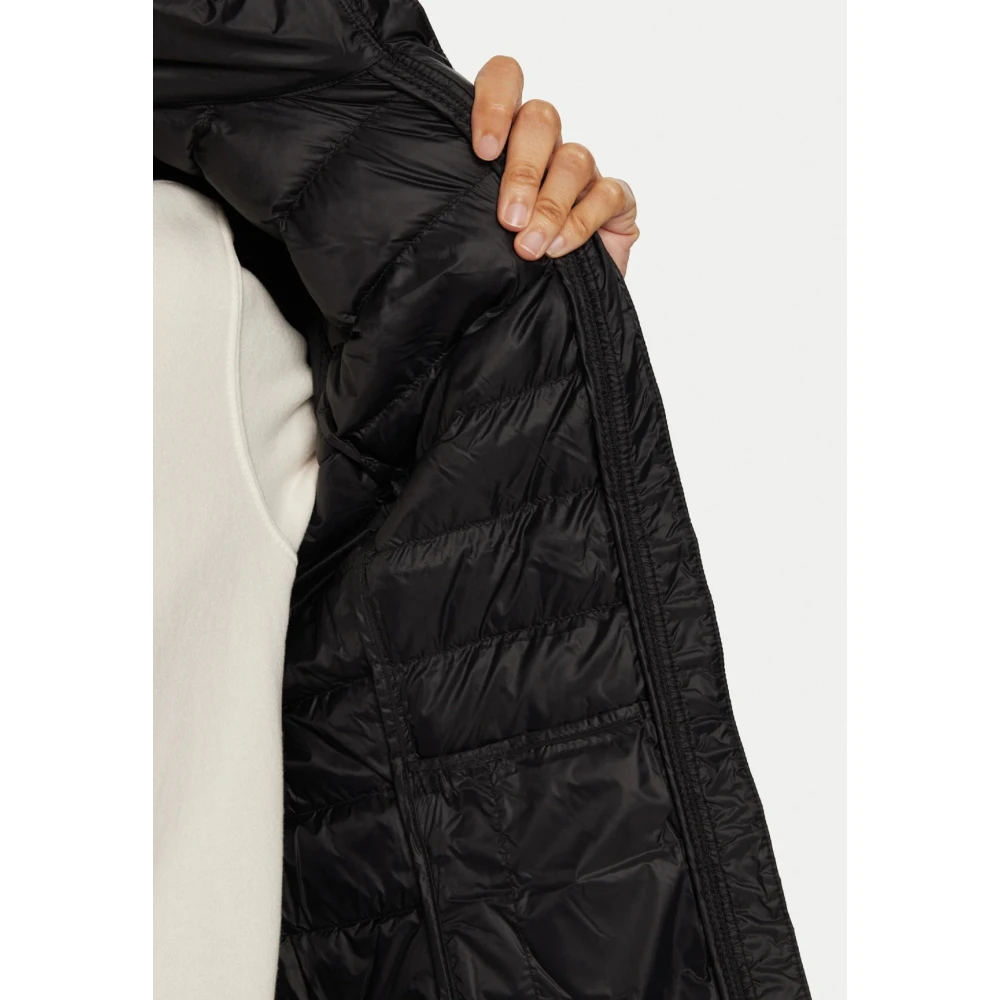 Emporio Armani EA7 Zwarte Lichtgewicht Gewatteerde Jas 6Dtb28 Black Dames