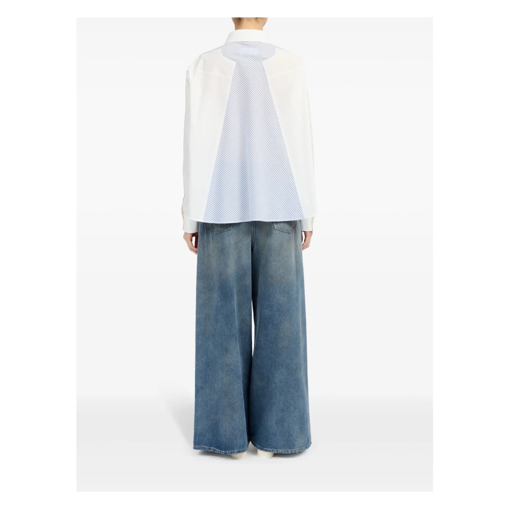 MM6 Maison Margiela Overhemd met lange mouwen White Dames