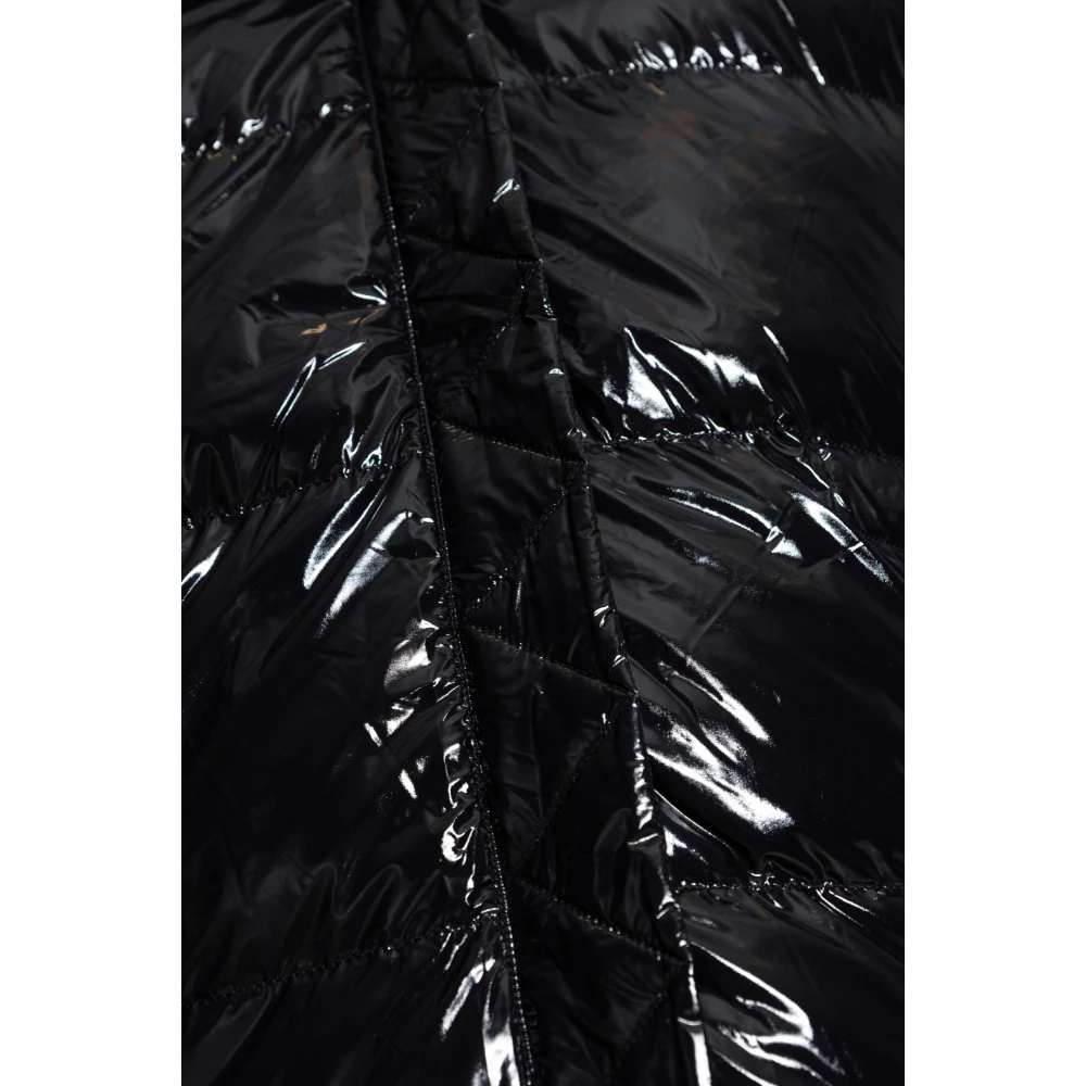 Yves Salomon Omkeerbare jas met afneembare capuchon Black Dames