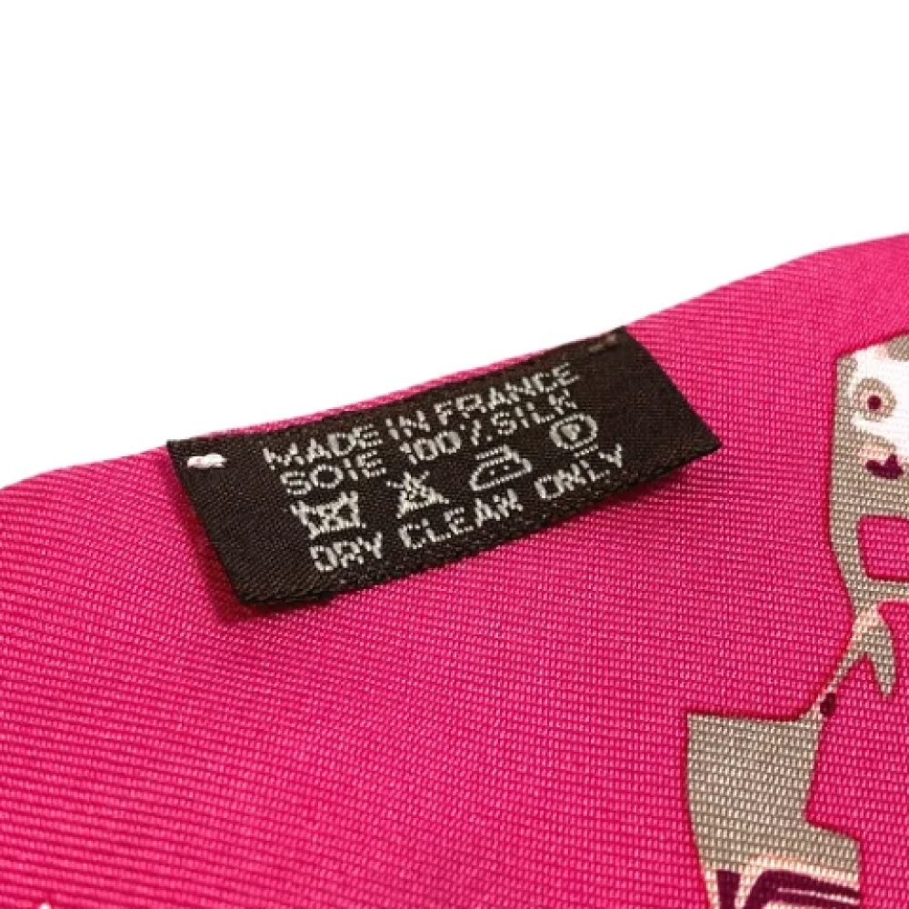 Hermès Vintage Pre-owned Silk scarves Pink Dames
