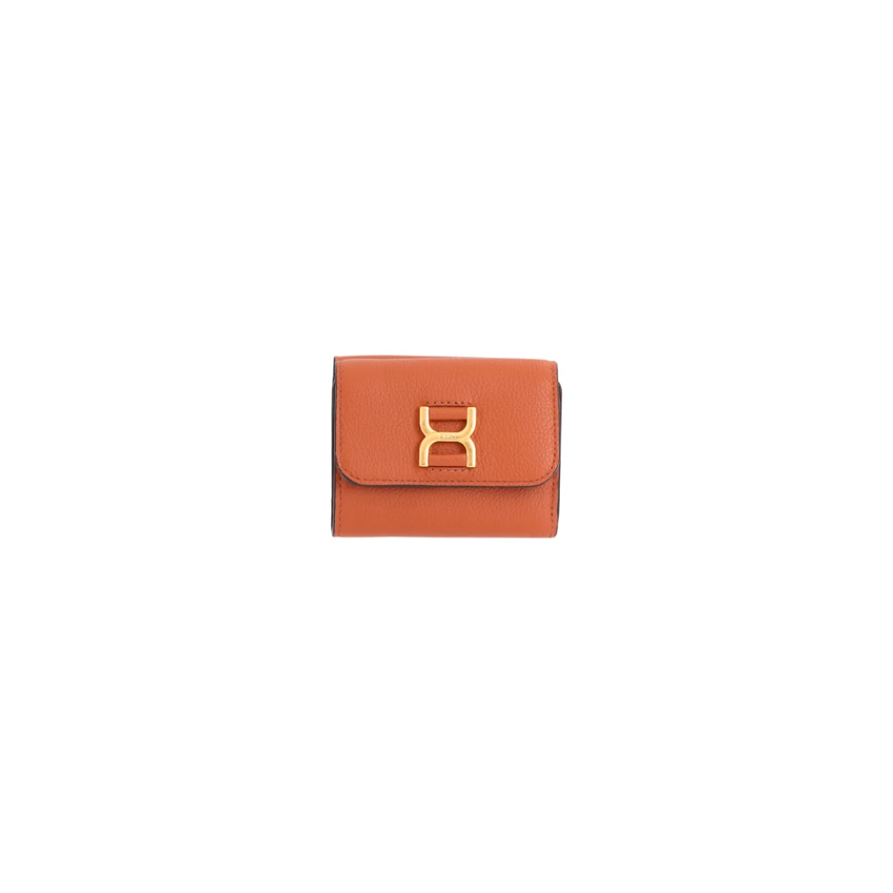 Chloé Orange Wallets & Cardholders, Female, One Size, Portafoglio Trifold Piccolo Marcie