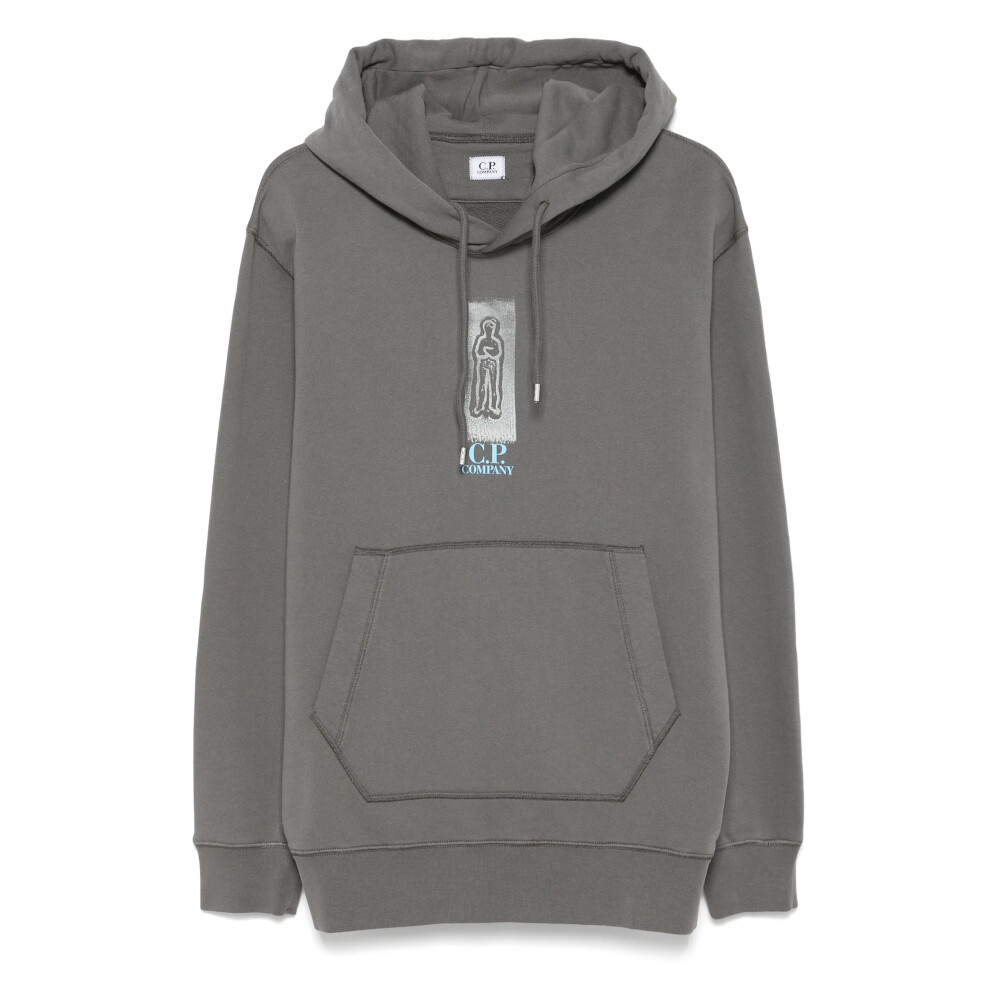 パーカー・フーディ C.P. Company Blue-Grey Cotton Zip-Fastened Sweatshirt C.P. Company ZIP SWEATSHIRT/HOOD Blå för Kille | Kids Brand