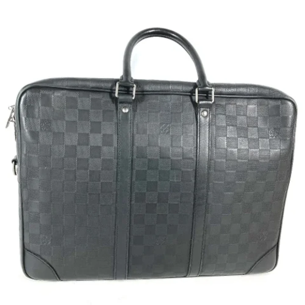Louis Vuitton Vintage Pre-owned Fabric louis-vuitton-bags Black Heren