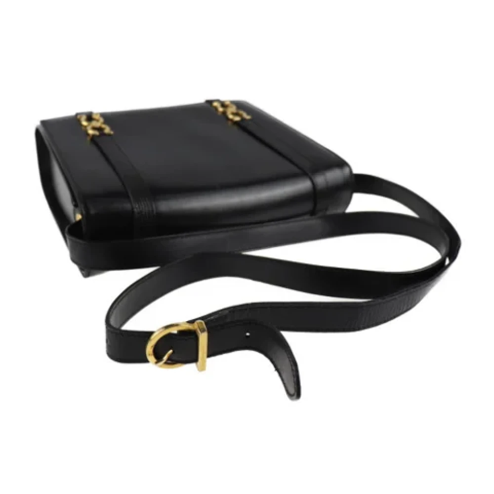 Salvatore Ferragamo Pre-owned Fabric shoulder-bags Black Dames