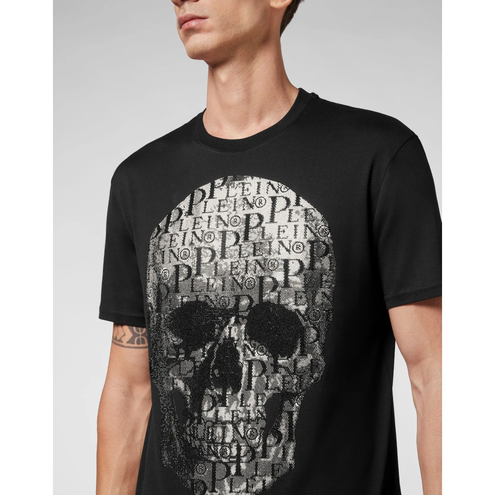 Philipp Plein Skull T-Shirt Black Heren