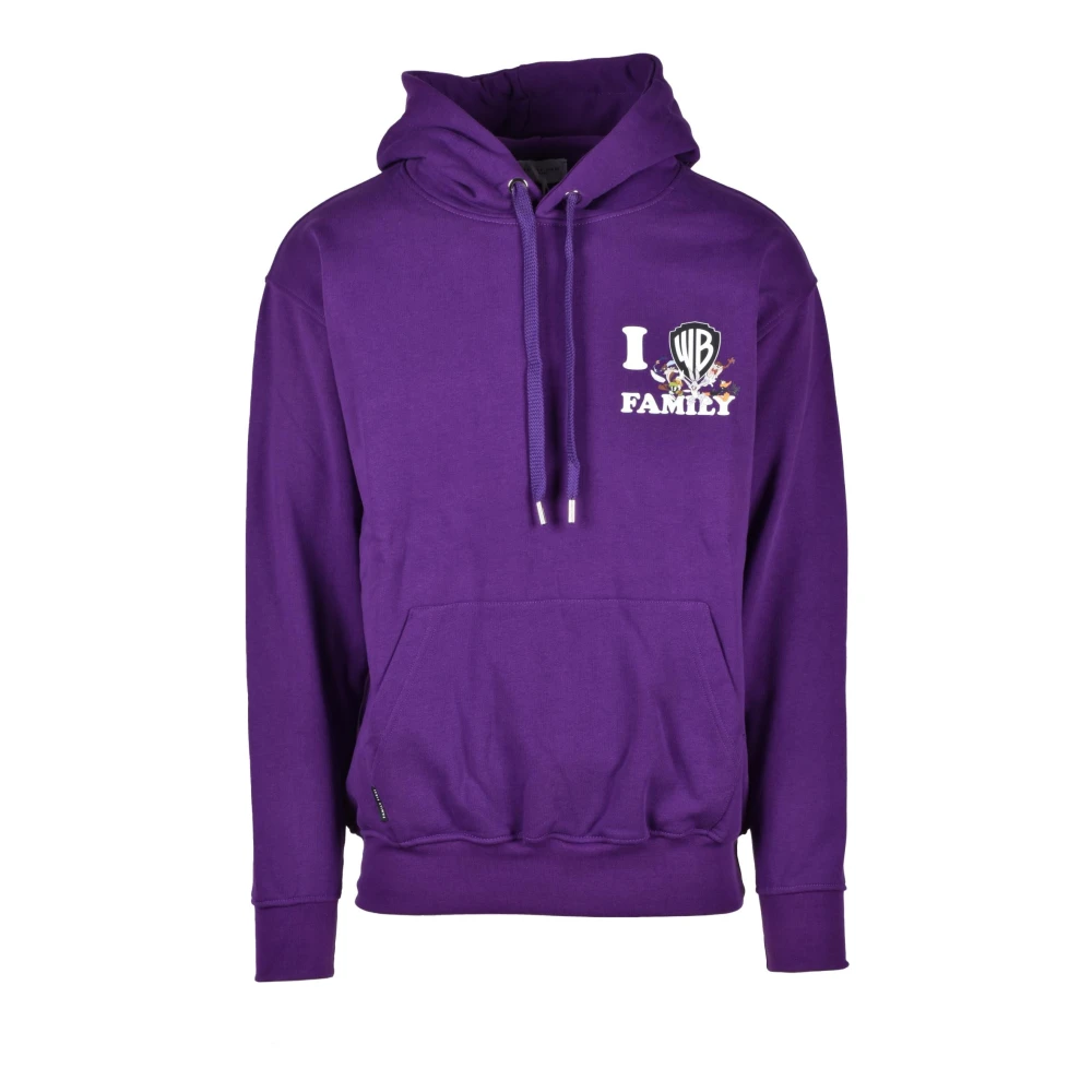 Family First Katoenen Stijlvolle Sweatshirt Purple Heren