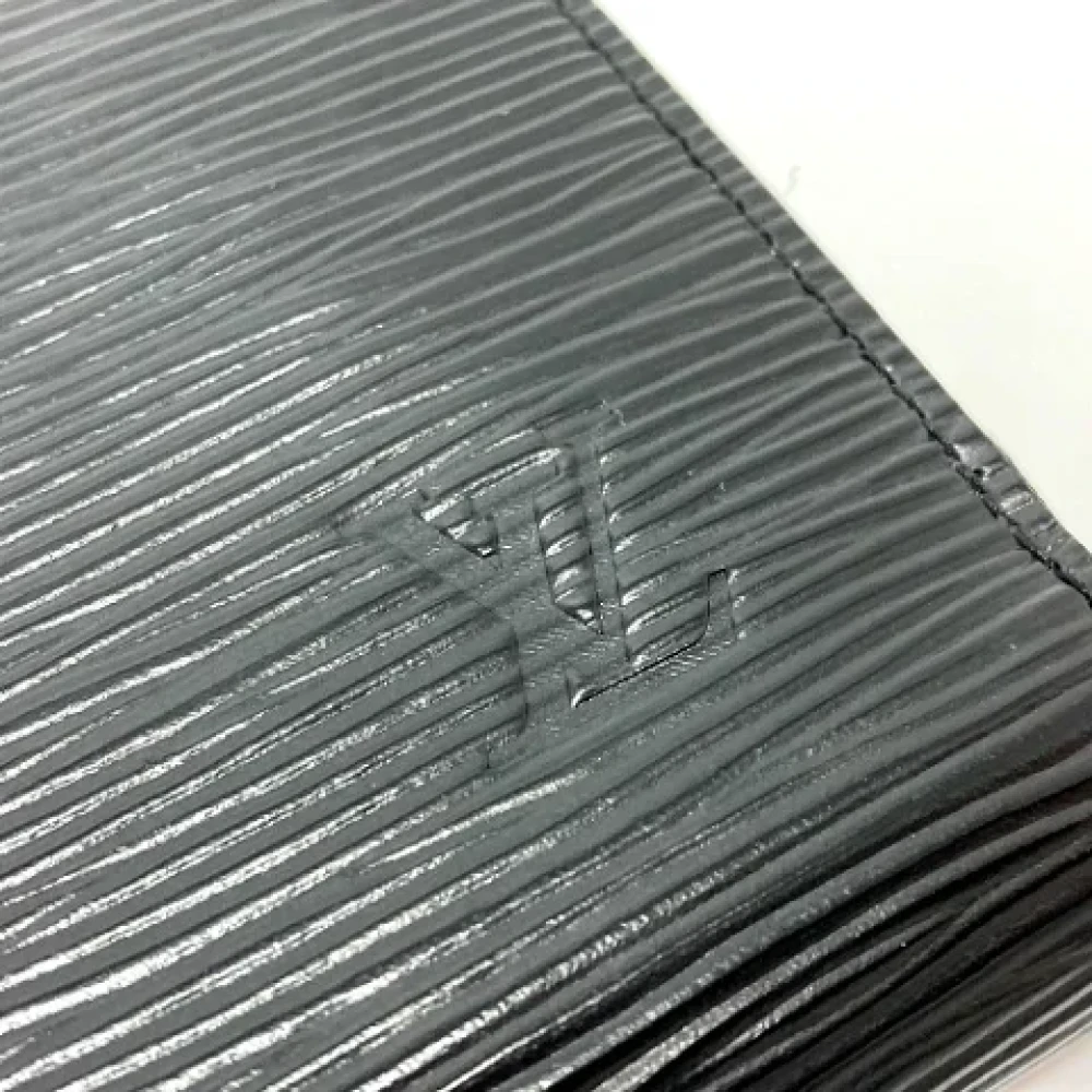 Louis Vuitton Vintage Pre-owned Leather wallets Black Dames
