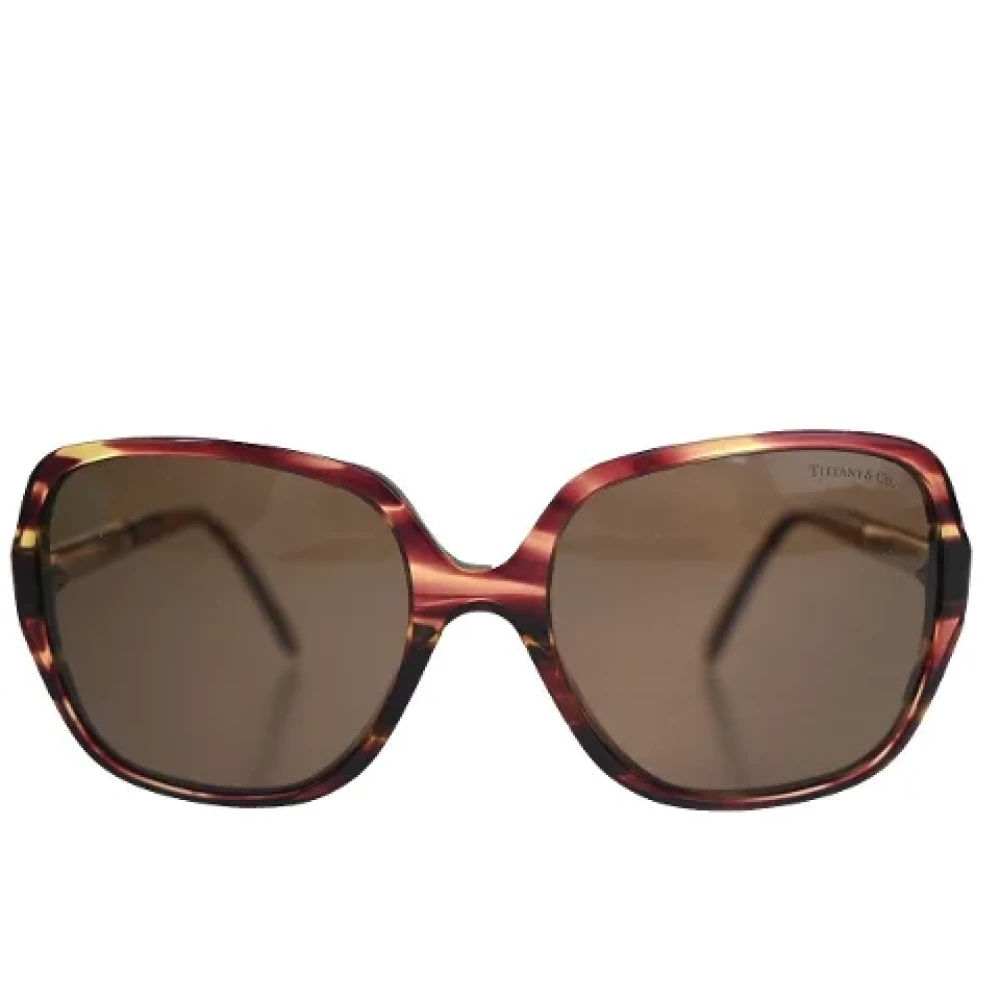 Tiffany & Co. Pre-owned Plastic sunglasses Brown Dames