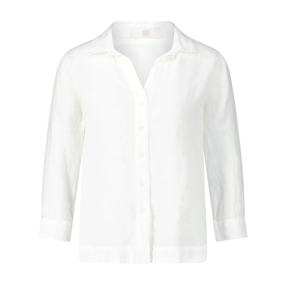 RIANI Linnen blouse met 3 4-mouwen White Dames