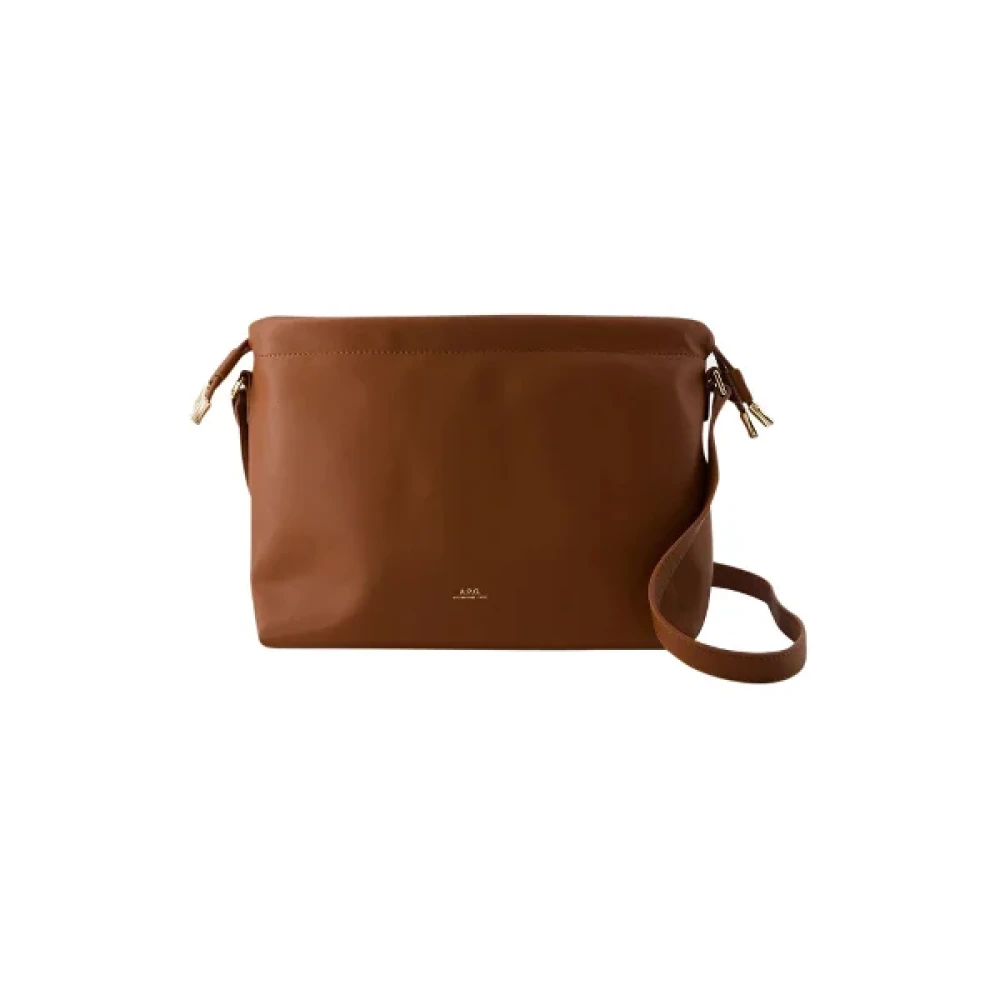 A.p.c. Leather crossbody-bags Brown Dames