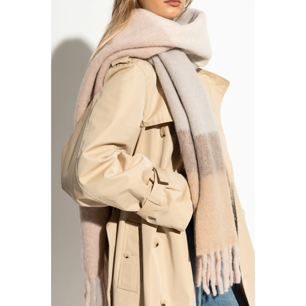 Salvatore Ferragamo Wollen sjaal Beige Dames