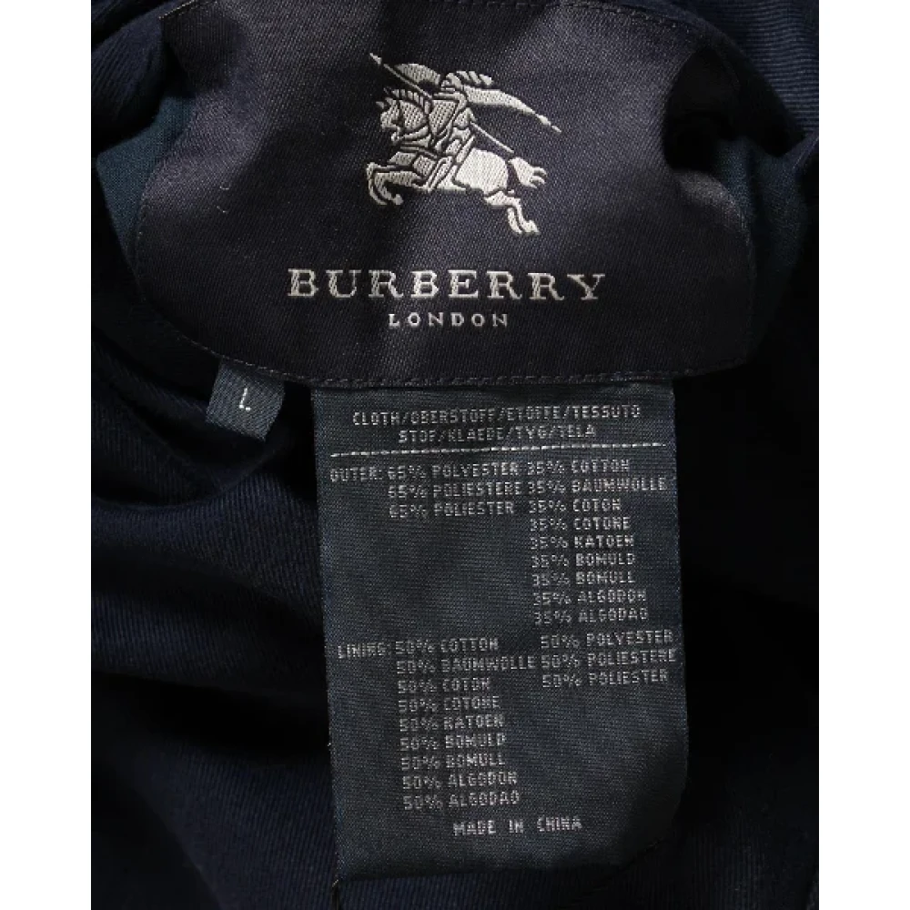Burberry Vintage Pre-owned Polyester tops Blue Dames