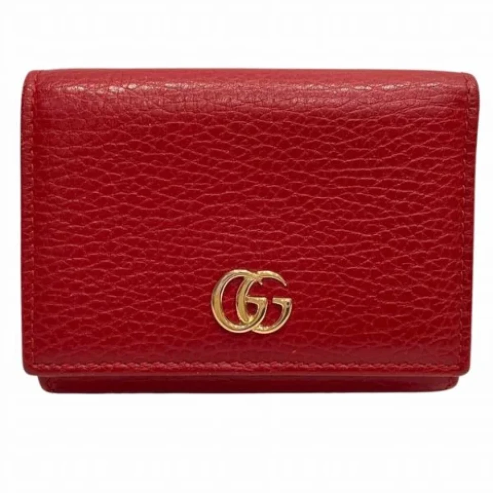 Gucci Vintage Pre-owned Leather wallets Red Dames