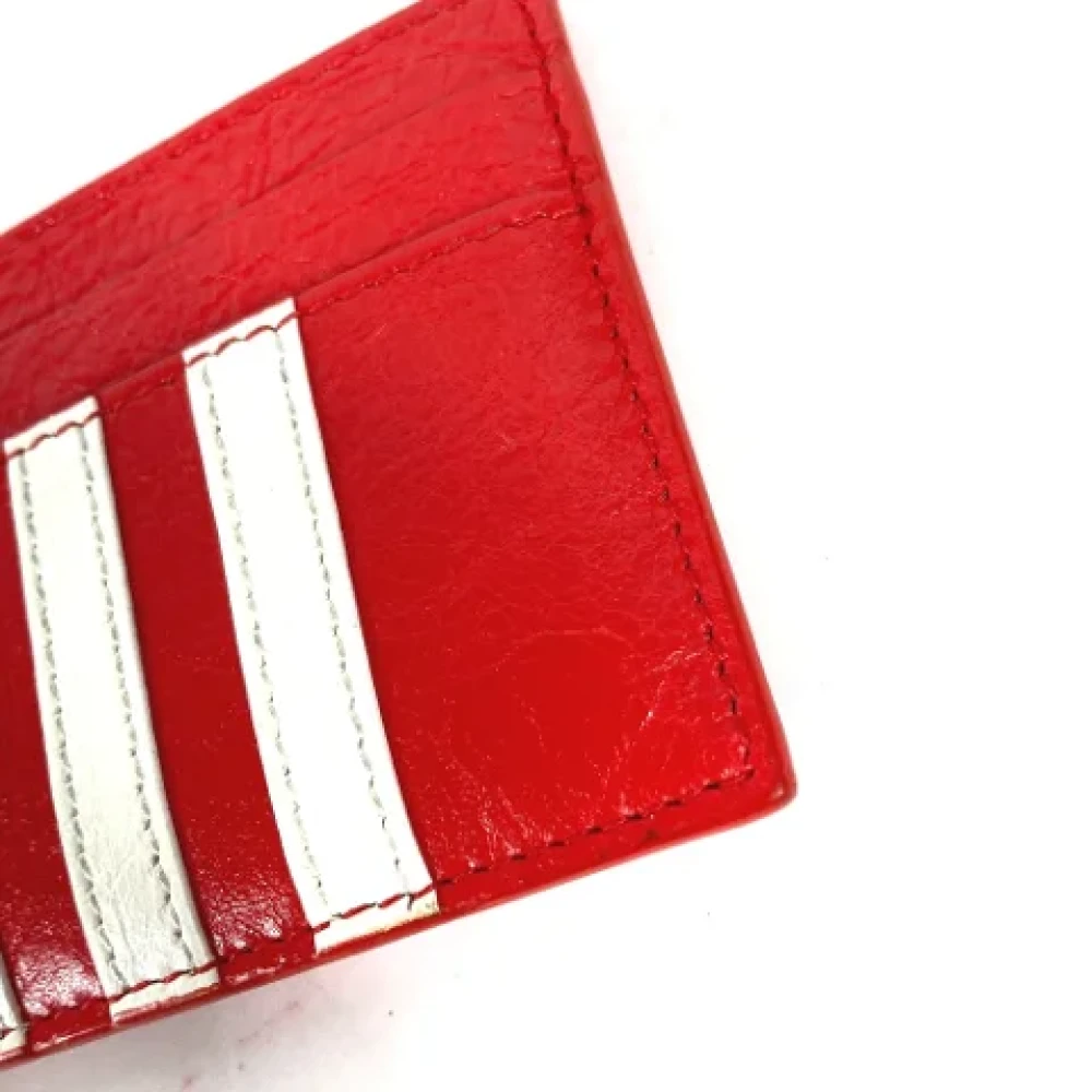 Balenciaga Vintage Pre-owned Leather wallets Red Dames