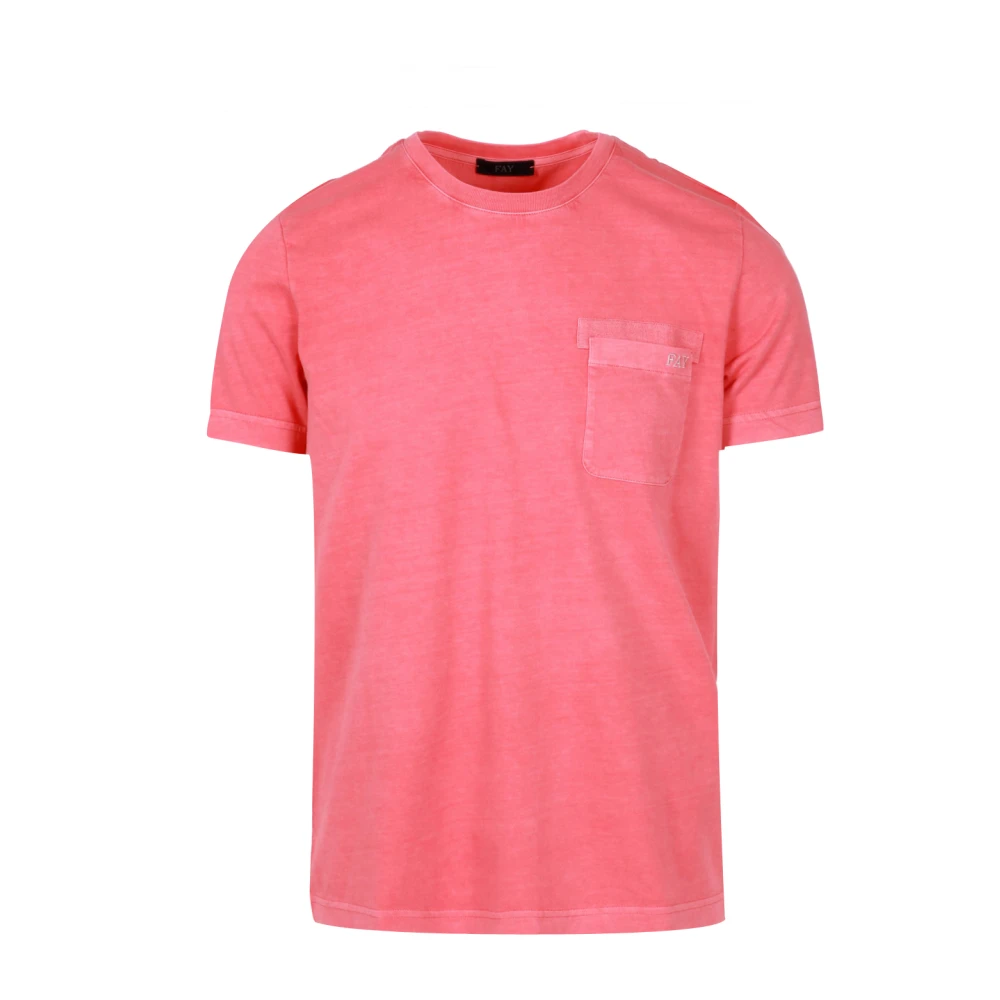 Fay T-Shirts Red Heren