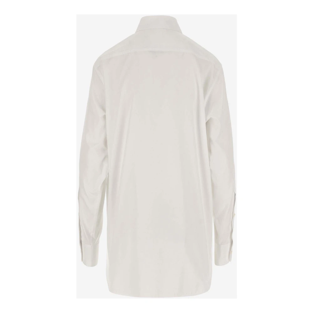 Stella Mccartney Katoenen overhemd met strass detail White Dames