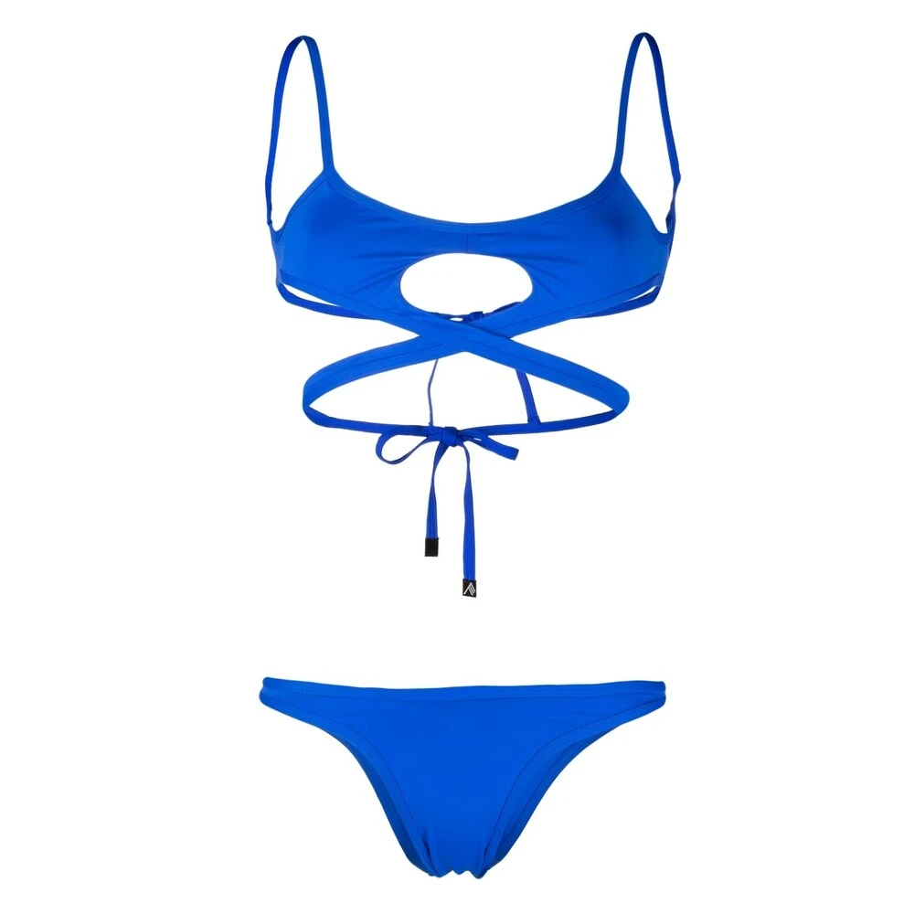 The Attico Cobaltblauwe Cut-Out Bikini Blue Dames