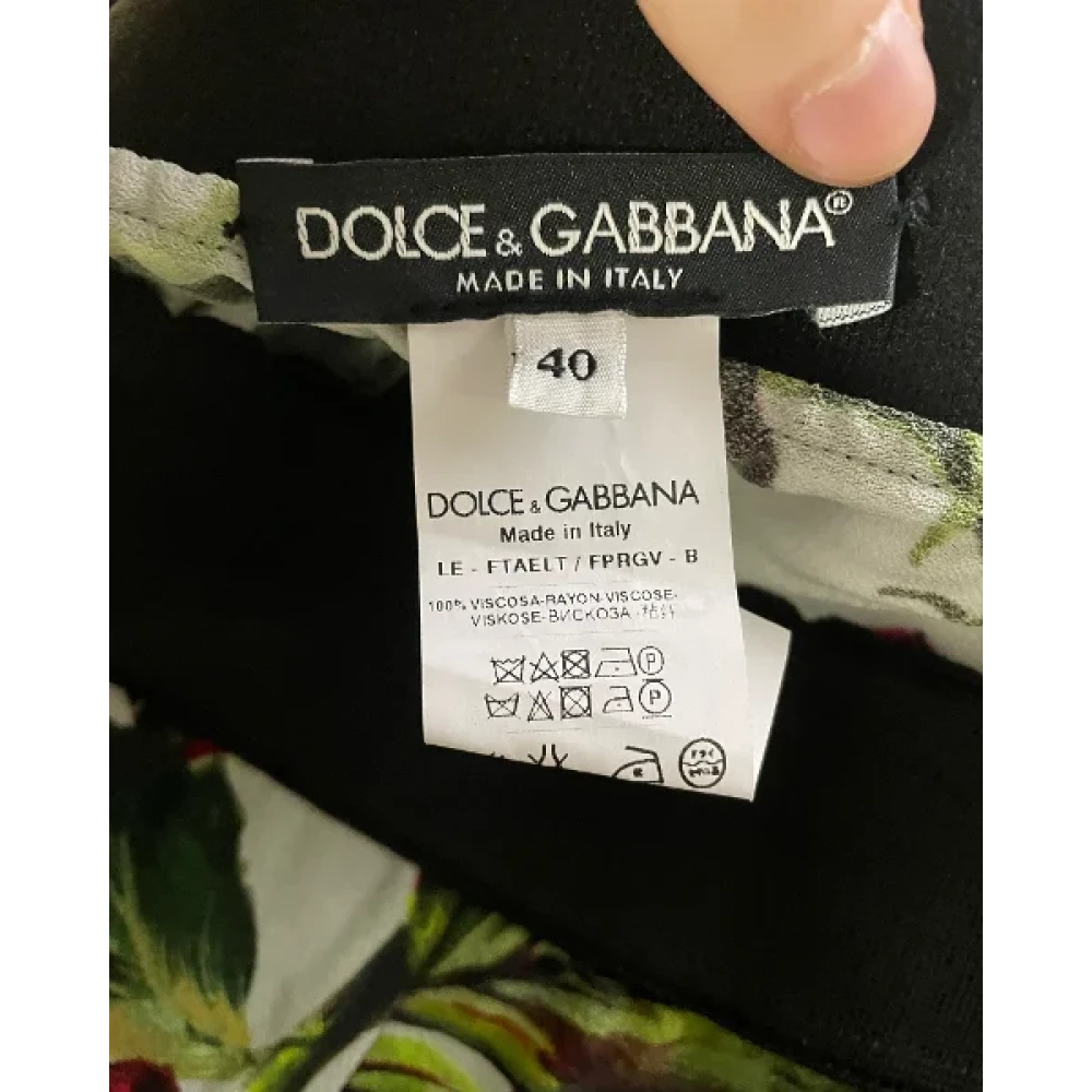 Dolce & Gabbana Pre-owned Silk bottoms Multicolor Dames