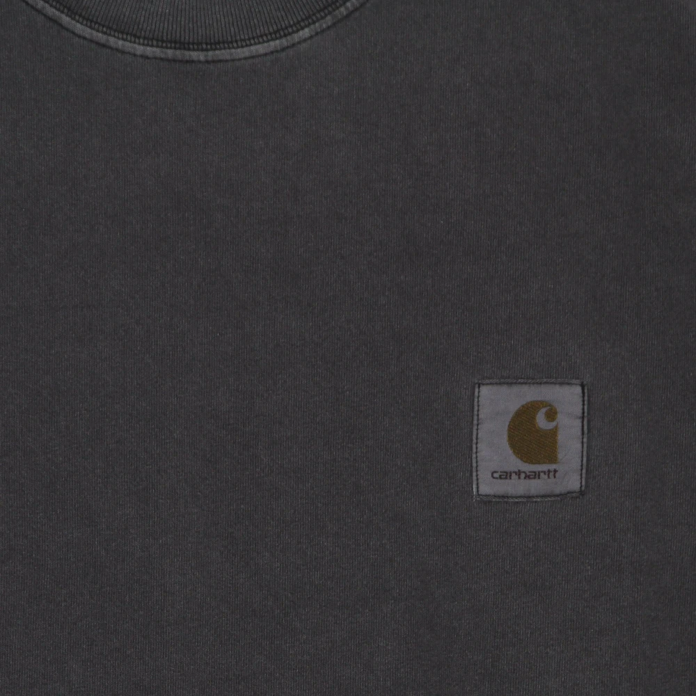 Carhartt WIP Zwarte longsleeve ronde hals shirt Black Heren