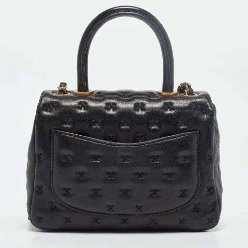 Chanel Vintage Pre-owned Leather handbags Black Dames