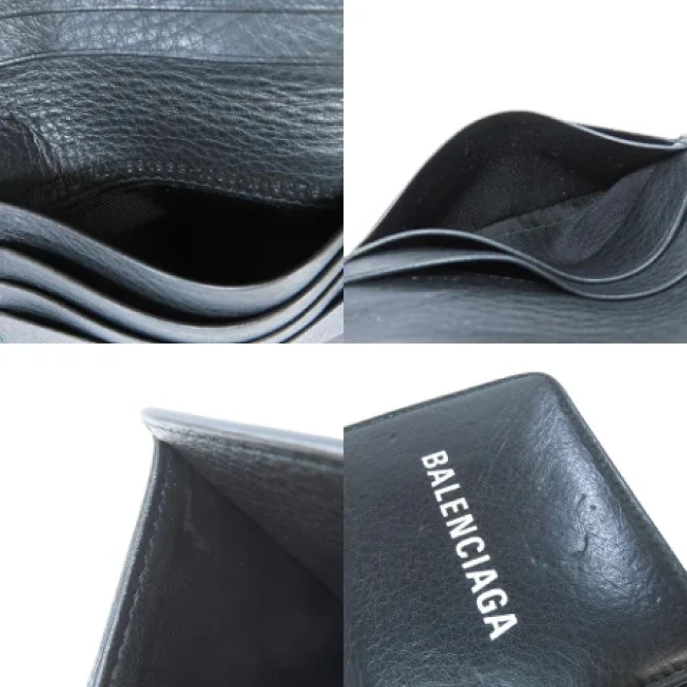 Balenciaga Vintage Pre-owned Leather wallets Black Dames