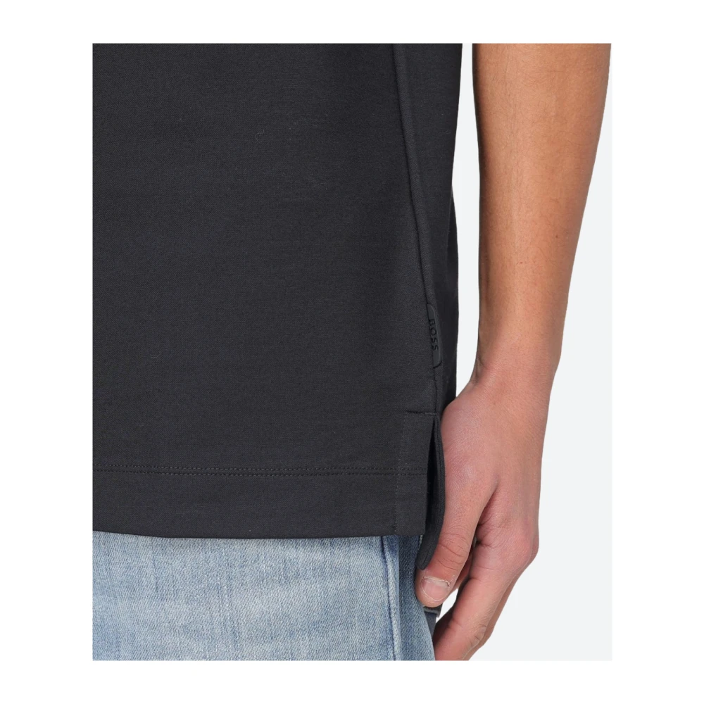 Hugo Boss Katoenen Jersey T-shirt Black Heren