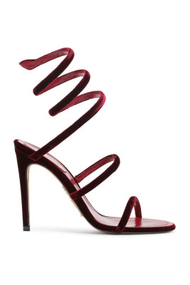 Sandale à Talons Ultra-hauts René Caovilla Margot Rose Cristal - Taille 37, Occasion