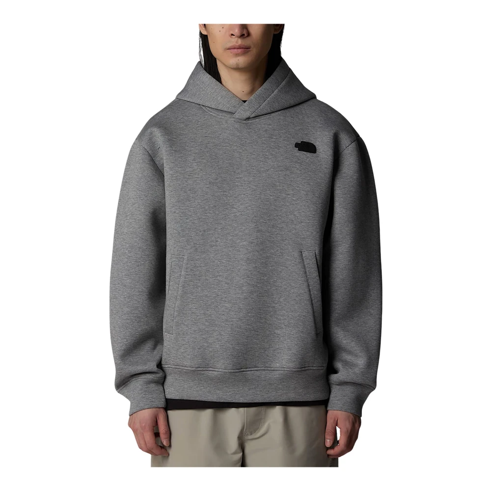 The North Face Men's Gray Long Sleeve Training Tops, S, Pull-On Hoodie