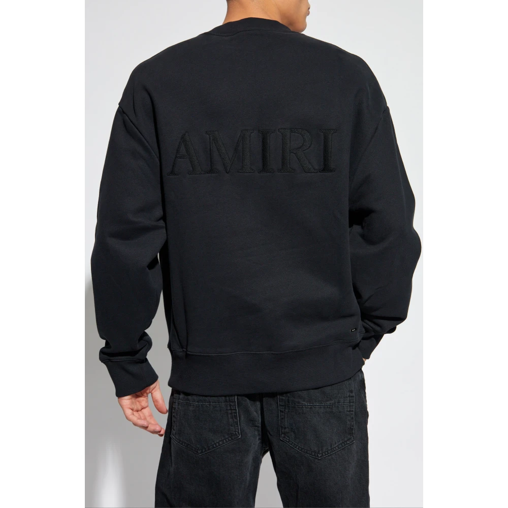 Amiri Hoodie met logo Black Heren