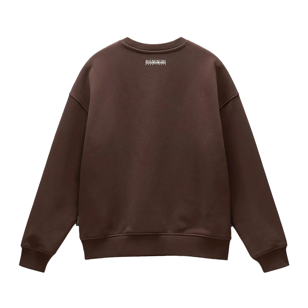 Napapijri Gezellige Oversized Crewneck Sweatshirt Brown Dames