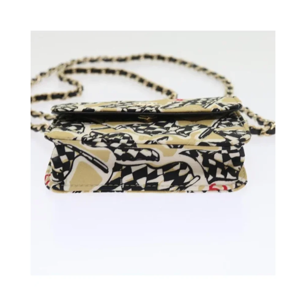 Chanel Vintage Pre-owned Cotton chanel-bags Beige Dames